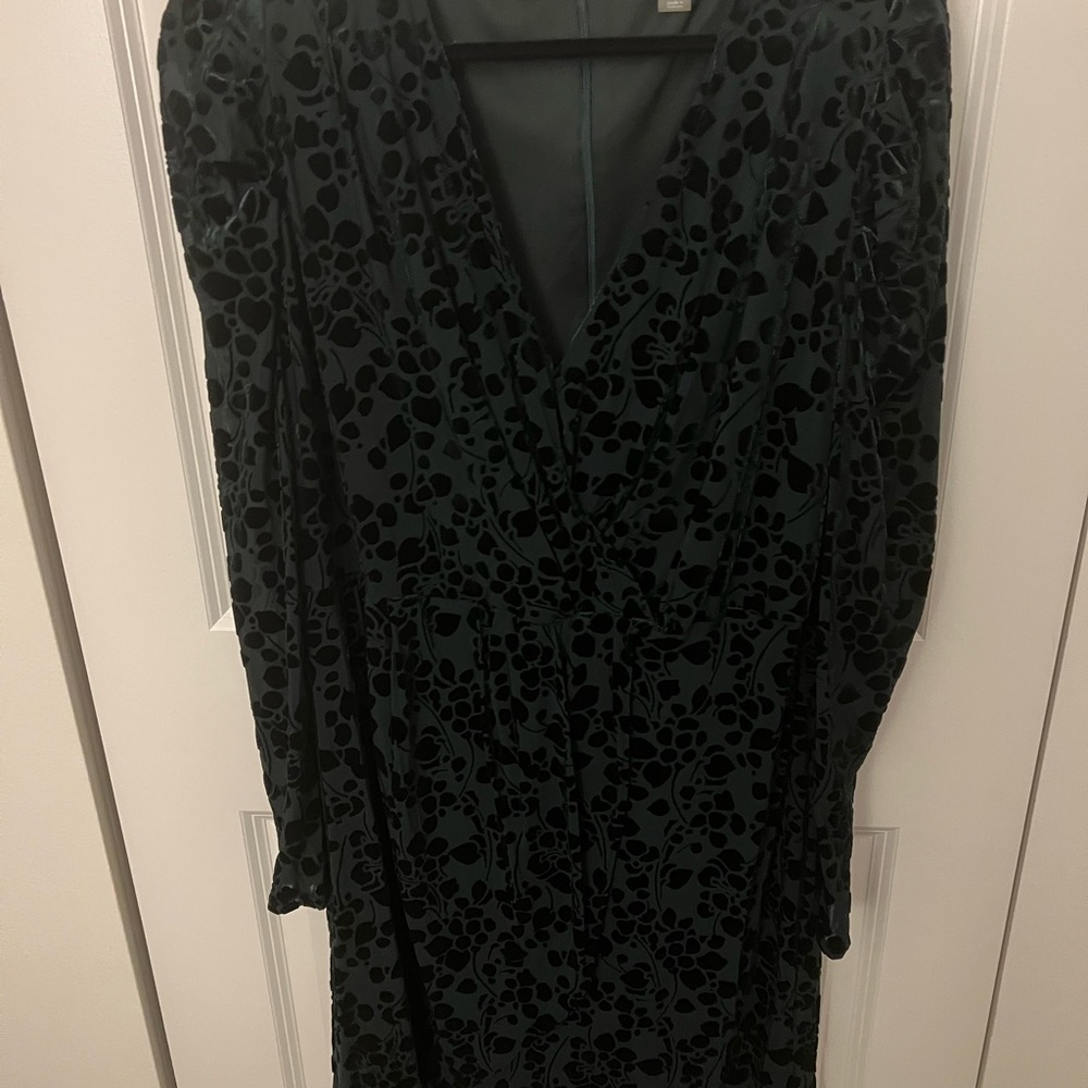 Tommy Hilfiger Dark Green Long Sleeve Dress